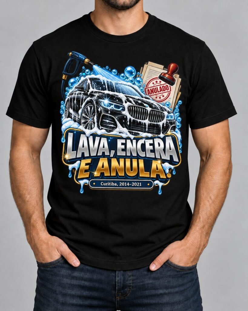 Lava, Encera e Anula - Camiseta Preta