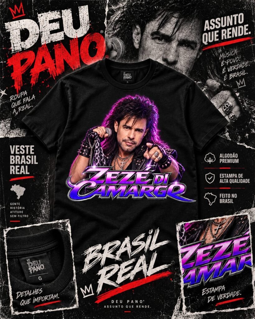 Zezé di Camargo - Camiseta Preta - foto 4